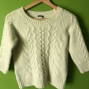 Junior Girl, Medium, J. Crew, Cream Knit Sweater